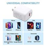 2-Pack 20W Dual Port USB-C Fast Charger