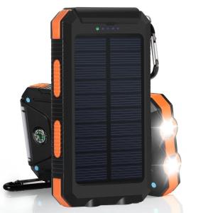 Dual USB Waterproof Solar Power Bank Charger