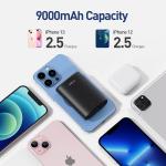 iWALK 9000mAh Magnetic Wireless Power Bank, Black