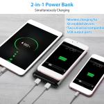 iNova Wireless Charging Power Bank with 4 Flashlights