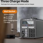 Portable Solar Power Station with 2000W Capacity