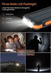 30000mAh Solar Power Bank for Cell Phone