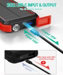 BLAVOR Solar Power Bank with Qi Charging
