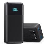 50800mAh Portable Power Bank with Built-in Cables