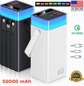 50000mAh 120W Portable Power Bank Fast Charging