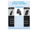 12000mAh Fast Charging Portable Power Bank, Black