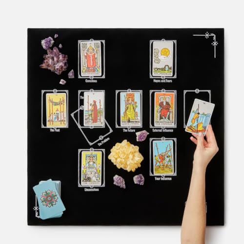 Witchy Velvet Tarot Reading Cloth - Black