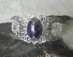 Amethyst Triple Moon Cuff Bracelet for Witches