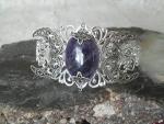 Amethyst Triple Moon Cuff Bracelet for Witches
