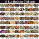 128 Pack Herbal Witchcraft Supplies for Rituals
