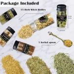 15 Jars of Dried Herbs for Witchcraft Magic