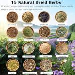15 Jars of Dried Herbs for Witchcraft Magic