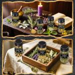 15 Jars of Dried Herbs for Witchcraft Magic