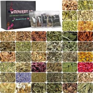 42-Piece Witchcraft Herbal Supplies Kit