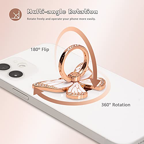 Butterfly 360° Rotation Phone Ring Holder Stand