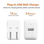 Amazon Basics 12W USB-A Wall Charger Pack of 2