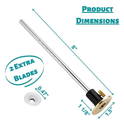 Woodworking Wheel Marking Gauge with Extra Blades