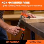 JORGENSEN F-Clamp Steel Bar Clamps Set