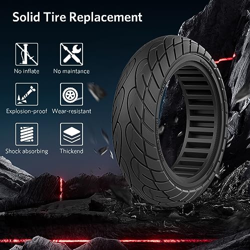 Cooryda 10x2.125 Solid Electric Scooter Tires (2 Pack)