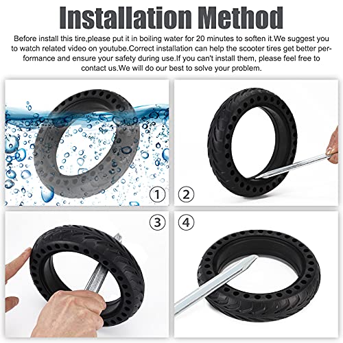 Cooryda 8.5" Solid Tires for Xiaomi M365