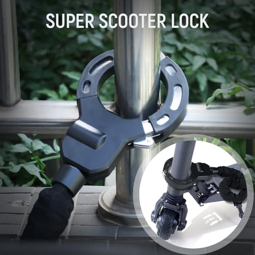 Alloy Electric Scooter Chain Lock with Three Keys