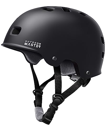 OutdoorMaster Multi-Sport Helmet for All Ages - Black