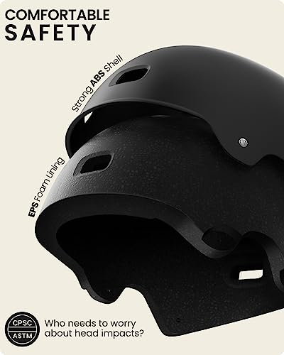 OutdoorMaster Multi-Sport Helmet for All Ages - Black