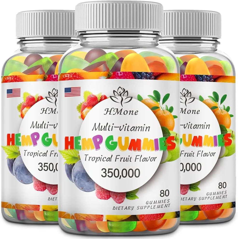 Organic Extra Strength Hemp Gummies - 3 Packs