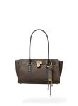Michael Kors Hamilton Small Shoulder Tote, Brown/Black