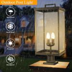 Goosebrite 4-Light Modern Outdoor Post Lantern
