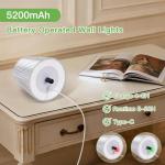 Kimjo Gold Battery Operated Wall Lights - 2 Pack