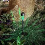 Vinsani Solar Color-Changing Stainless Steel Lamp Posts