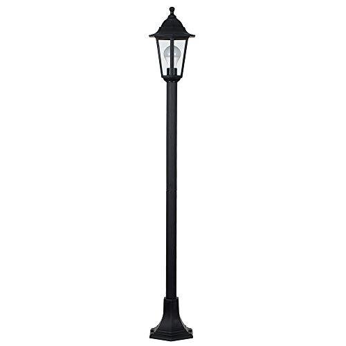 MiniSun 1.2m Black Traditional Lamp Post Light