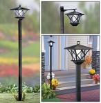 59" Solar Vintage Hanging Lamp/Post Light