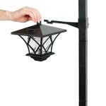59" Solar Vintage Hanging Lamp/Post Light