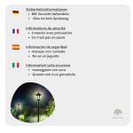 Large Solar Victorian Lamp Post for Gardens