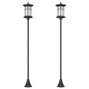 Outsunny 2 Pack Solar Garden Lamp Post Lights