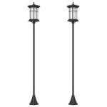 Outsunny 2 Pack Solar Garden Lamp Post Lights