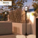 Outsunny 2 Pack Solar Garden Lamp Post Lights
