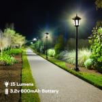 Large Solar Victorian Lamp Post for Gardens
