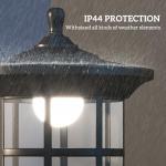 Outsunny 2 Pack Solar Garden Lamp Post Lights