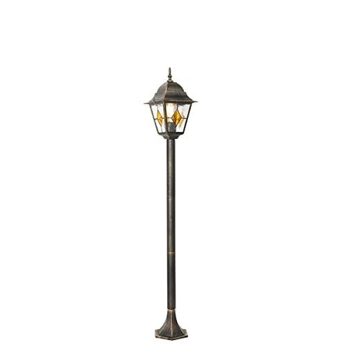 Vintage Outdoor Post Lantern - Antique Gold 120 cm