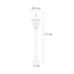 Vintage Outdoor Post Lantern - Antique Gold 120 cm