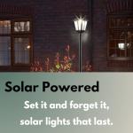 Large 1.7m Solar Victorian Lamp Post Lantern