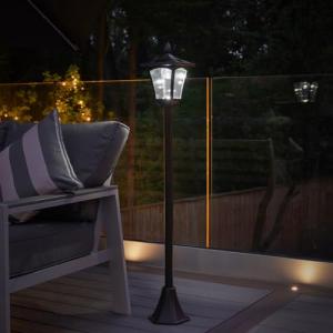 Solar Victorian Style Lamp Post Light with LEDs
