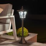 Solar Victorian Style Lamp Post Light with LEDs
