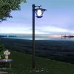Timisea 150CM Black Solar Lamp Post Light
