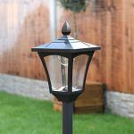 Solar Victorian Style Lamp Post Light with LEDs