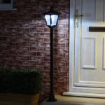 Solar Victorian Style Lamp Post Light with LEDs