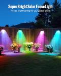 Colorful Solar Wall Lights for Outdoor Spaces
